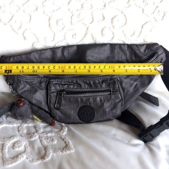 Kipling Fundy PM Waist Bag/Crossbody/Travel - Metallic Graphite Unisex - Picture 11 of 13
